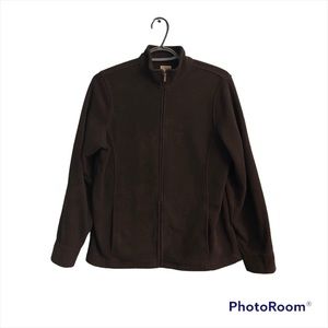 Brown fleece L.L. Bean sweater size medium